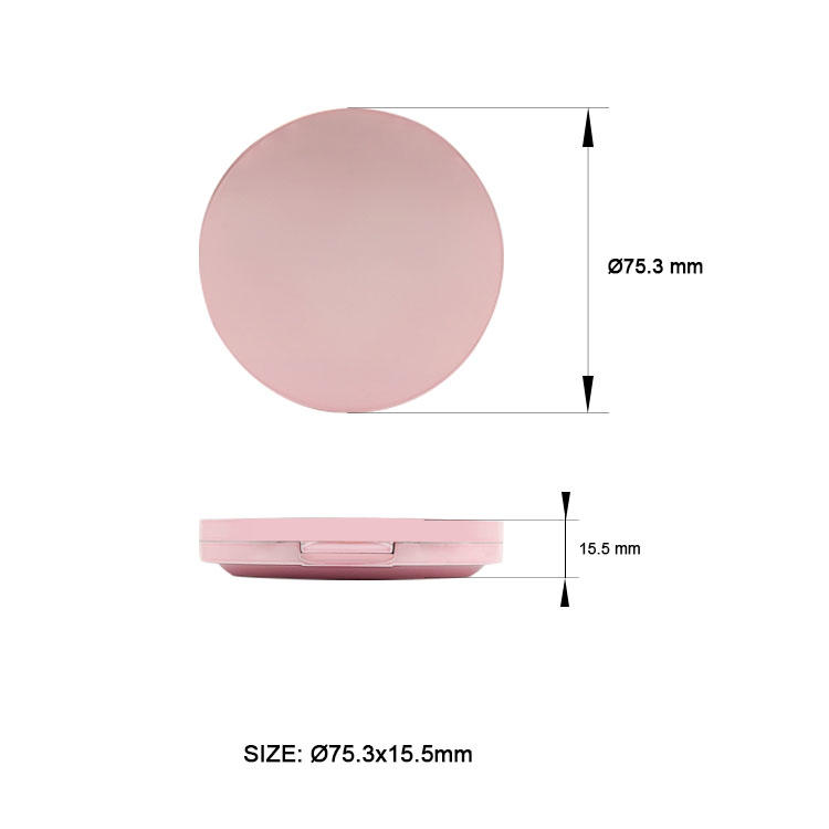 F090 Classic round powder case with a mirror convenient to makeup at anytime which can be painted