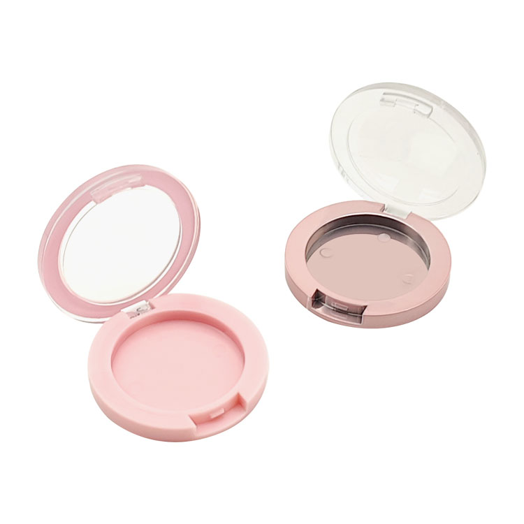 Y110 Small and super-convenient multi-process round monochrome eye shadow palette, color customized, can be electroplated