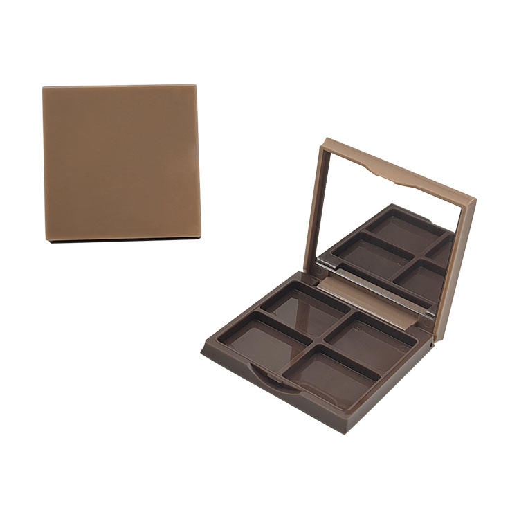 Y321 Classic simple square four-grid eye shadow palette, makeup anytime and anywhere, can be electroplated