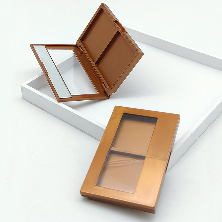 Y331 Two-color customized square eye shadow palette, with pseudo-skylight