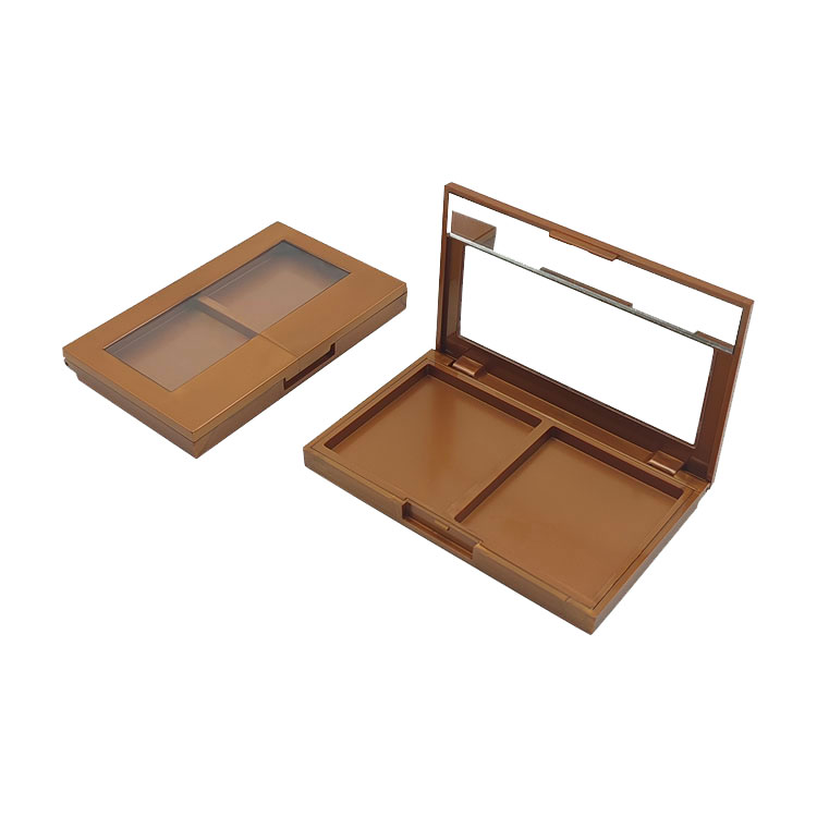Y331 Two-color customized square eye shadow palette, with pseudo-skylight