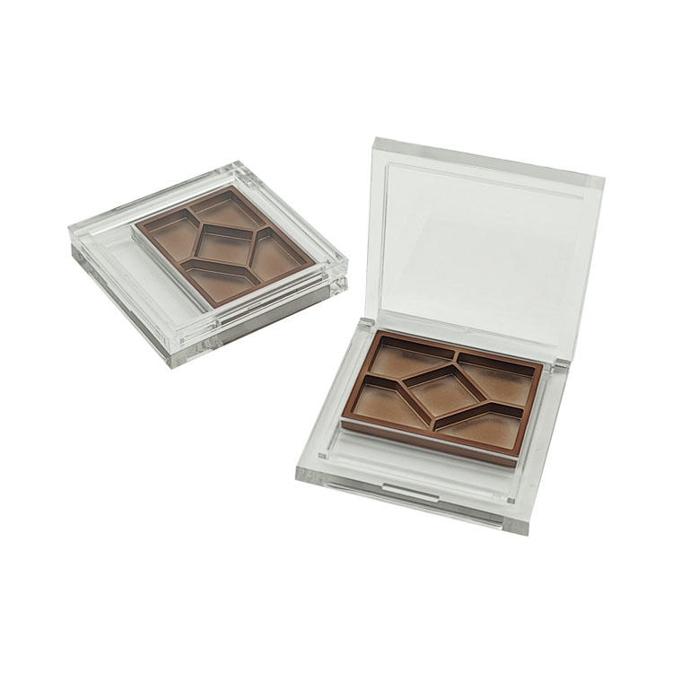 Y381 Square five-color eye shadow palette, with small size but large capacity, a variety of processes can be customized