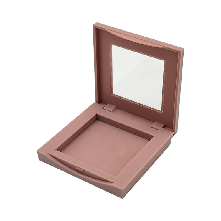 Y402 Fashion simple style light plastic eye shadow palette smile-shaped buckle