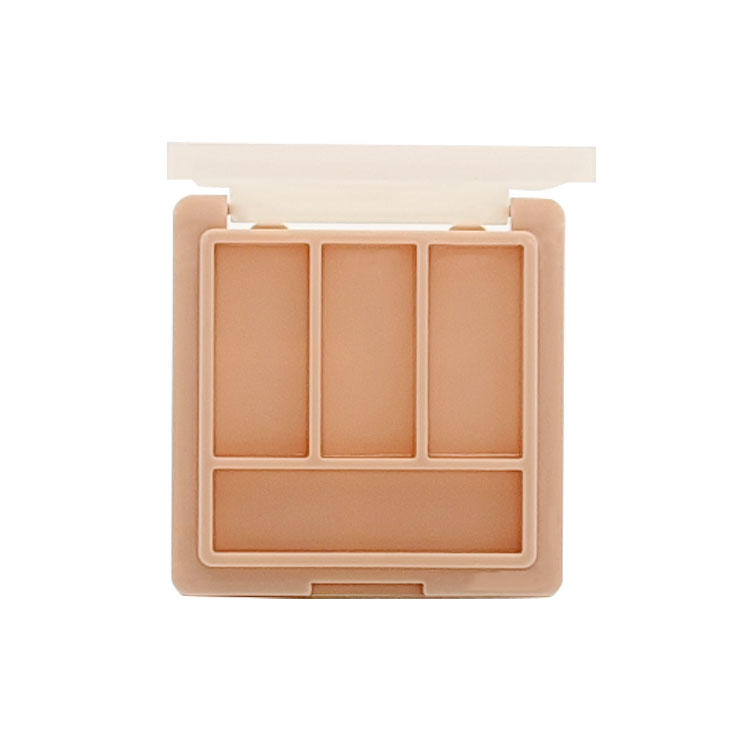 Y426 Super convenient square empty eye shadow palette, jelly texture and translucent cap