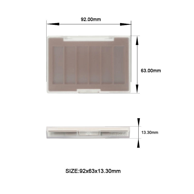 Y428 Simple style square eye shadow palette, with electroplating and painting process
