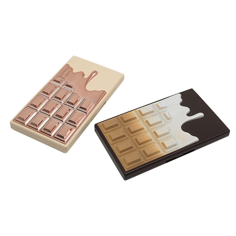 Y330 Sweet Chocolate two-color large volume eye shadow palette custom decorative pieces