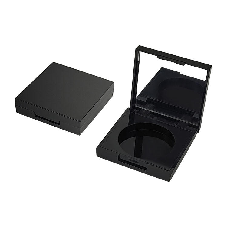 Y459 Small square round hole eye shadow palette small and exquisite powder case series, buckle design flap mirror a variety of processes optional